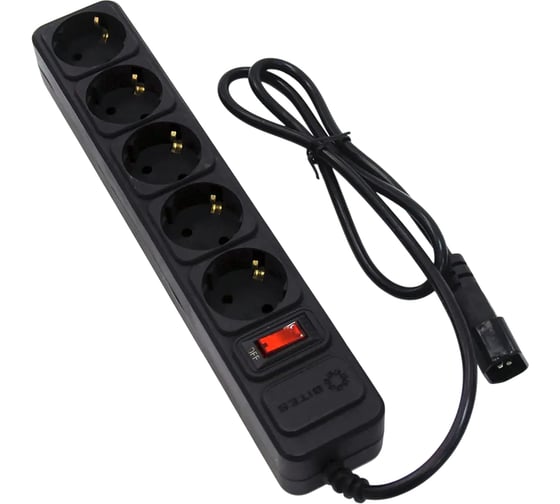 Изображение товара Сетевой удлинитель 5Bites 5S / 3*0.75мм2 / 1.8м / BLACK SP5B-118U