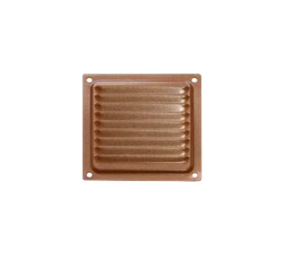 Изображение товара Решетка вентиляционная DOMART 100x100, с сеткой, коричневый металлик 4620007780253