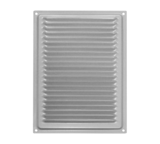Изображение товара Решетка вентиляционная DOMART 170x240, с сеткой, серый металлик 4620007780598