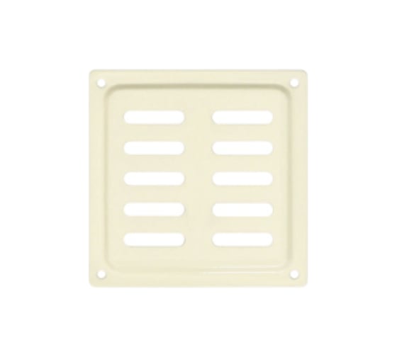 Изображение товара Решетка вентиляционная DOMART 100x100, с сеткой, модель 2, бежевый 4660046017927
