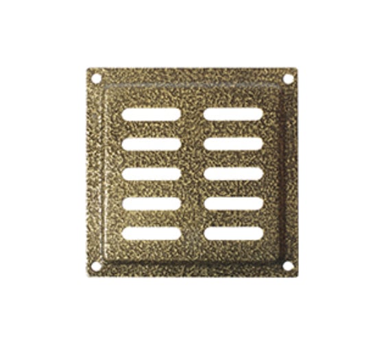 Изображение товара Решетка вентиляционная DOMART 100x100, с сеткой, модель 2, бронза антик 4660046017477