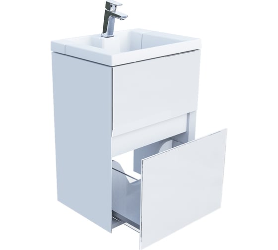 Изображение товара Тумба с раковиной Marka One в ванную Bumble 40см подвесная с 1 ящиком Ц0000001481