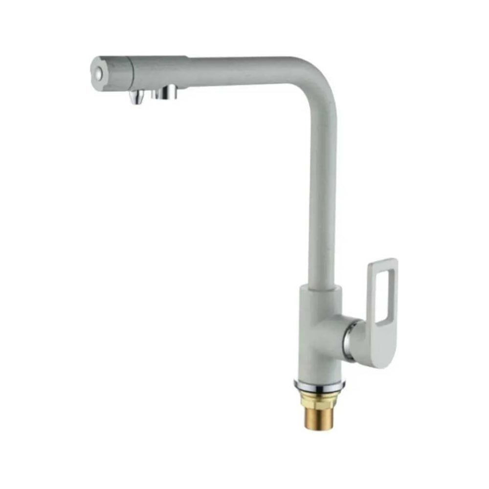 Изображение товара Высокий Г-образный смеситель для кухни под фильтр ViEiR молочный бежевый V15008-F2