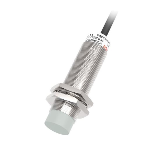 Изображение товара Индуктивный датчик Lanbao LR18XCN08ATO Sn=8 мм, корпус 18х18x69.5, медно-никелевый сплав, незаподлицо, 20-250 AC, NO, IP67, кабель 2м 07-00040666