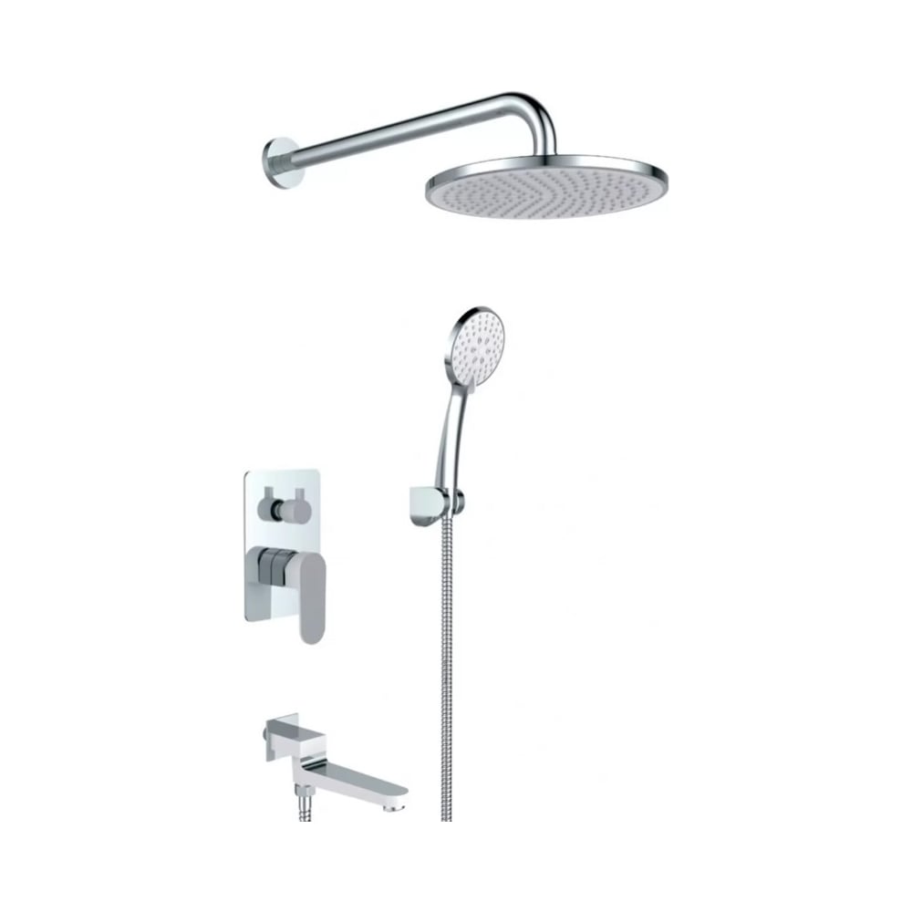 Изображение товара Встроенный смеситель для душа ViEiR 3 режима хром/белый V283563-F