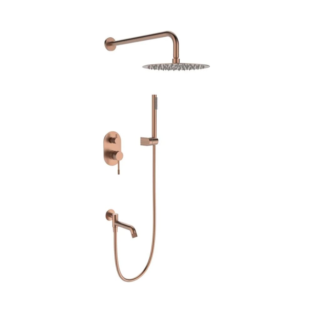 Изображение товара Встроенный смеситель для душа ViEiR на 3 режима розовое золото скрытая установка