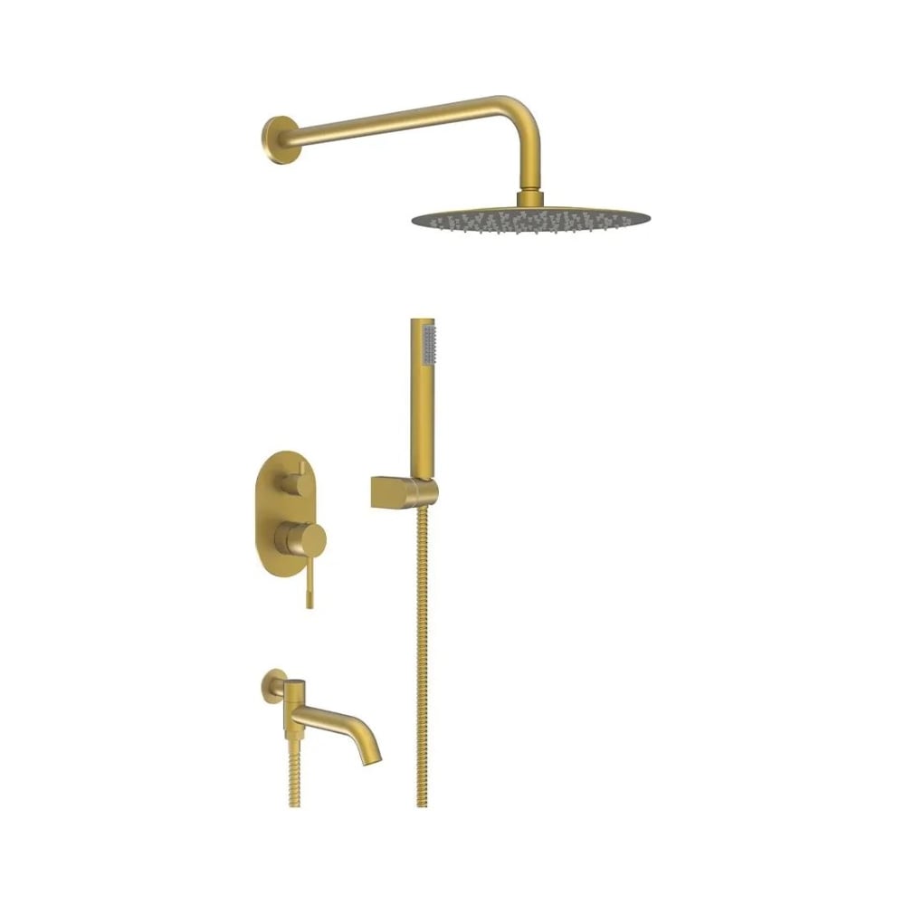 Изображение товара Встроенный смеситель для душа ViEiR 3 режима матовое золото