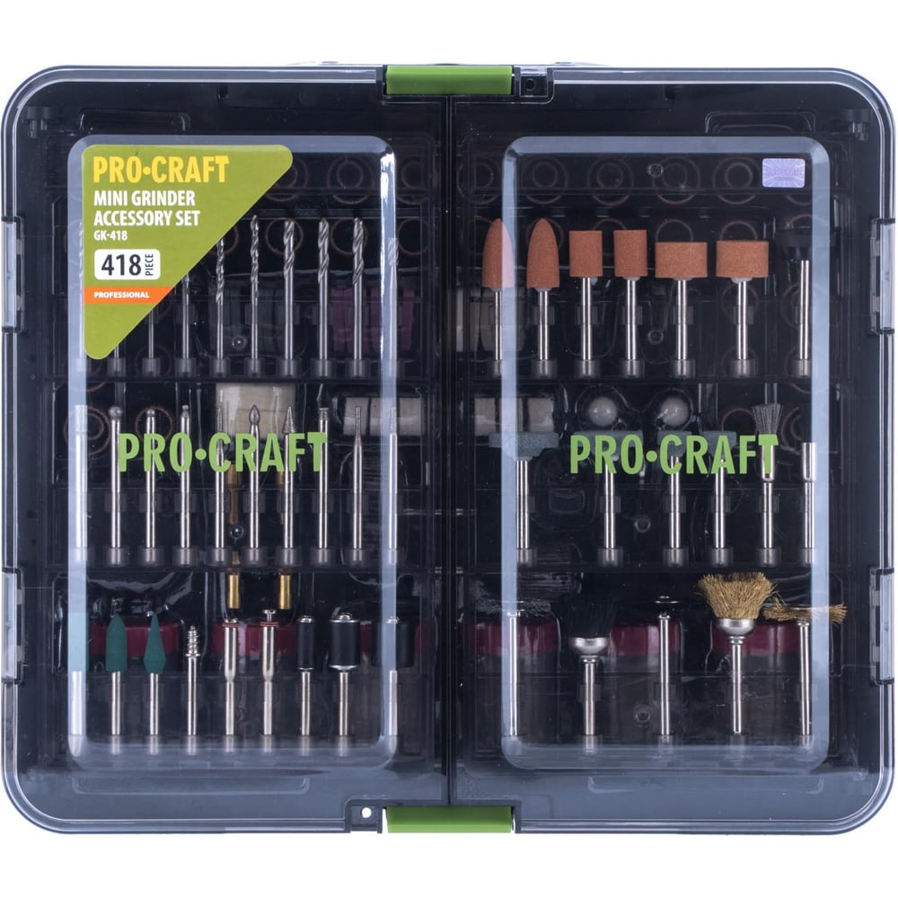 Изображение товара Набор насадок Procraft для гравера 418 предметов GK-418