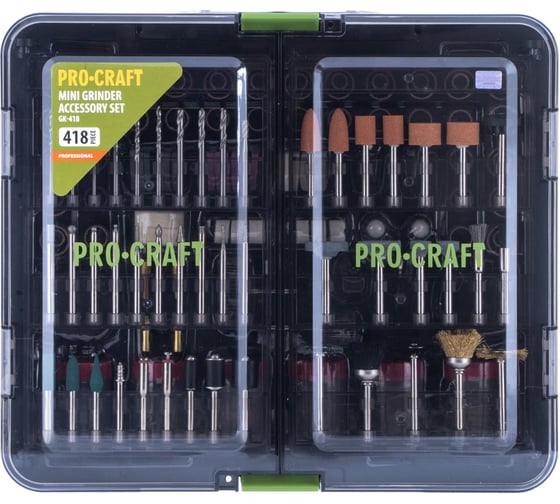 Изображение товара Набор насадок Procraft для гравера 418 предметов GK-418