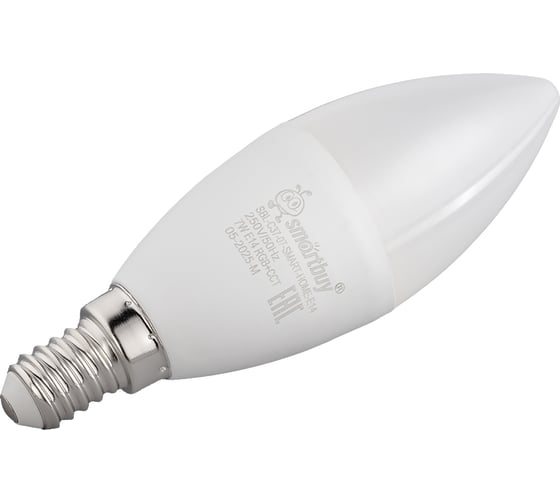 Изображение товара Умная лампочка SMARTBUY с Wi-Fi, Яндекс Алисой C37 7Вт цоколь Е14 SBL-C37-07-SMART-HOME-E14