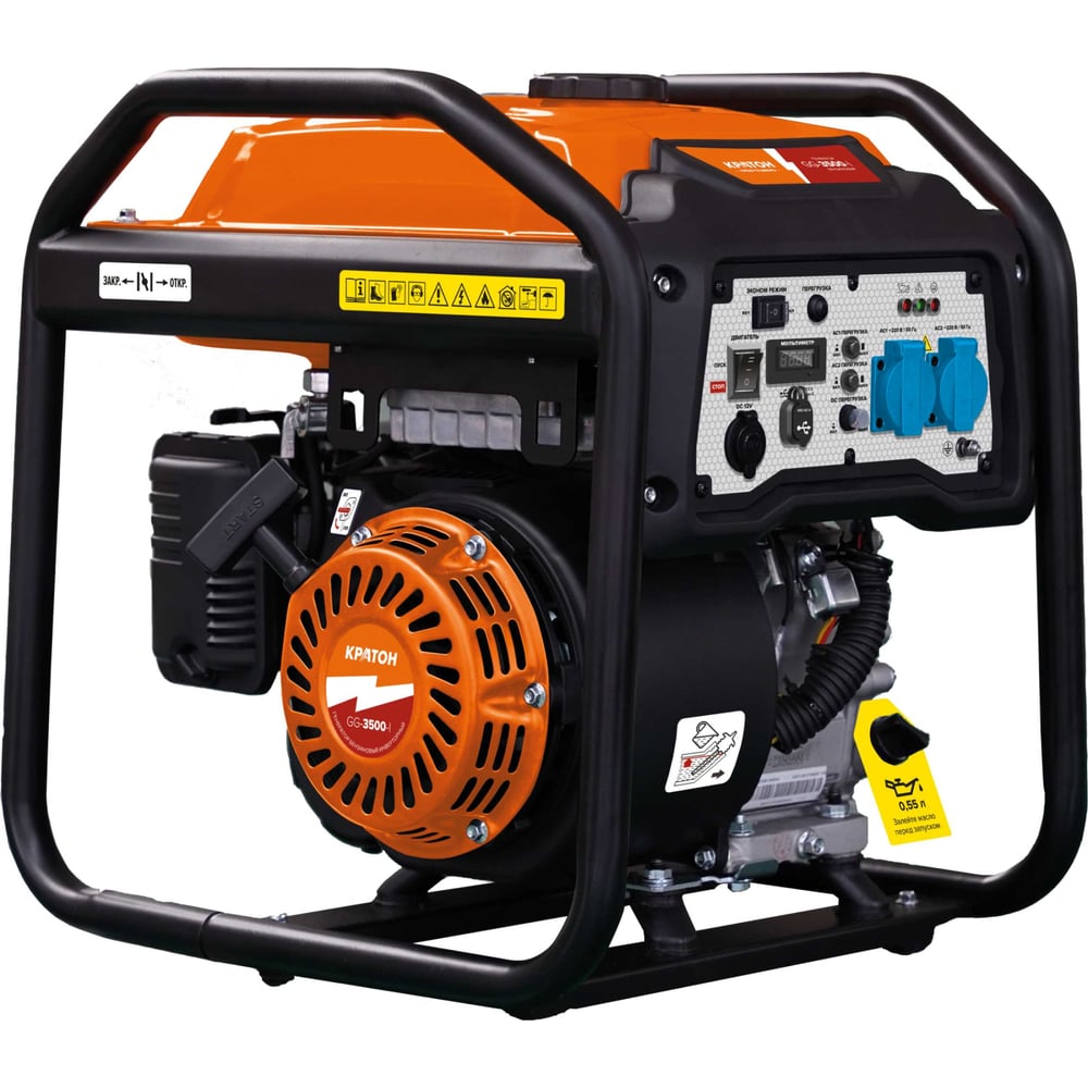 Изображение товара Бензиновый инверторный генератор Кратон GG-3500i 3 5 кВт бытовой