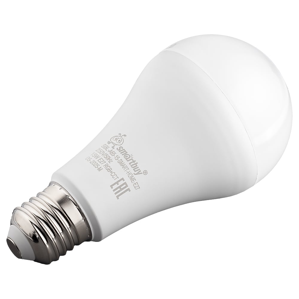 Изображение товара Умная лампочка SMARTBUY Wi-Fi Яндекс Алиса E27 15Вт RGB регулируемая
