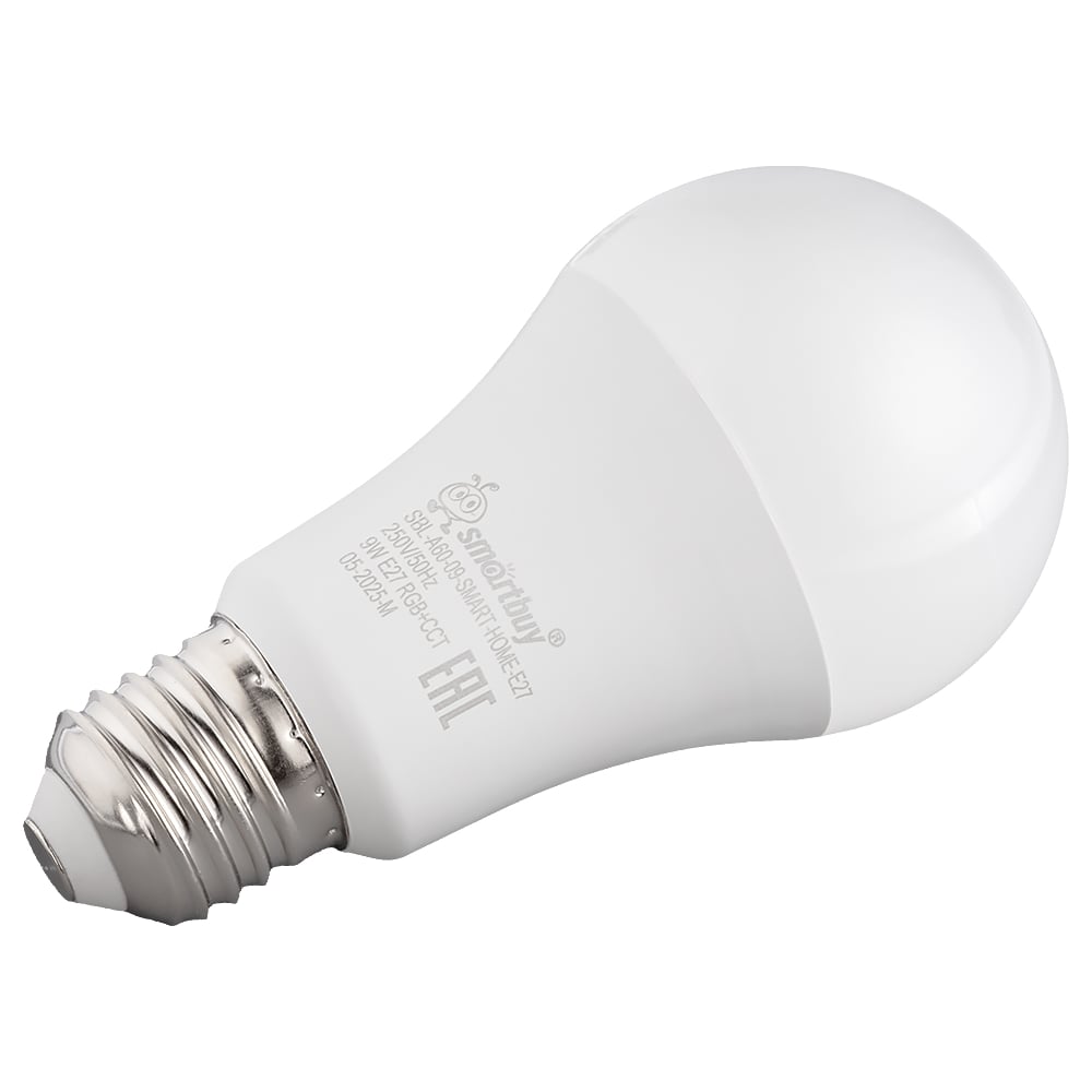 Изображение товара Умная LED лампочка SMARTBUY А60 9Вт Wi-Fi Яндекс Алисой регулируемый цвет