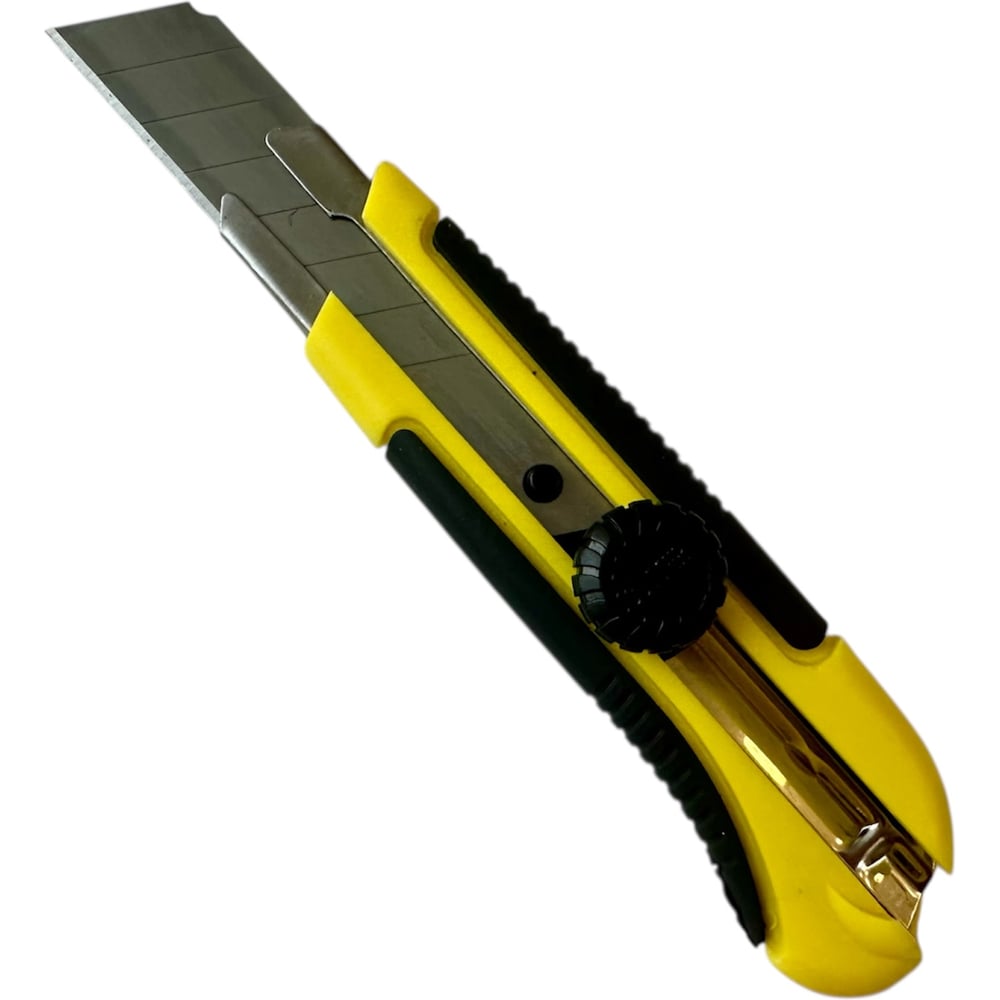 Изображение товара Нож с сегментированным лезвием Стройштуки 25мм PROFI прорезиненный корпус фиксатор