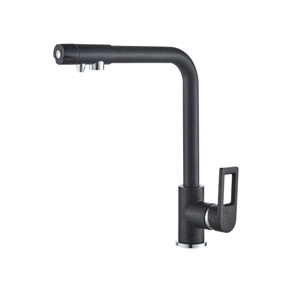Изображение товара Смеситель для кухни под фильтр ViEiR высокий Г-образный черный V15008-C
