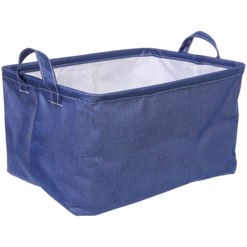 Изображение товара Коробка для хранения вещей с ручками Веста 38х26х21 см синий