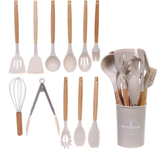Изображение товара Набор кухонных принадлежностей 12шт Селфи Felicità белый 312-1049