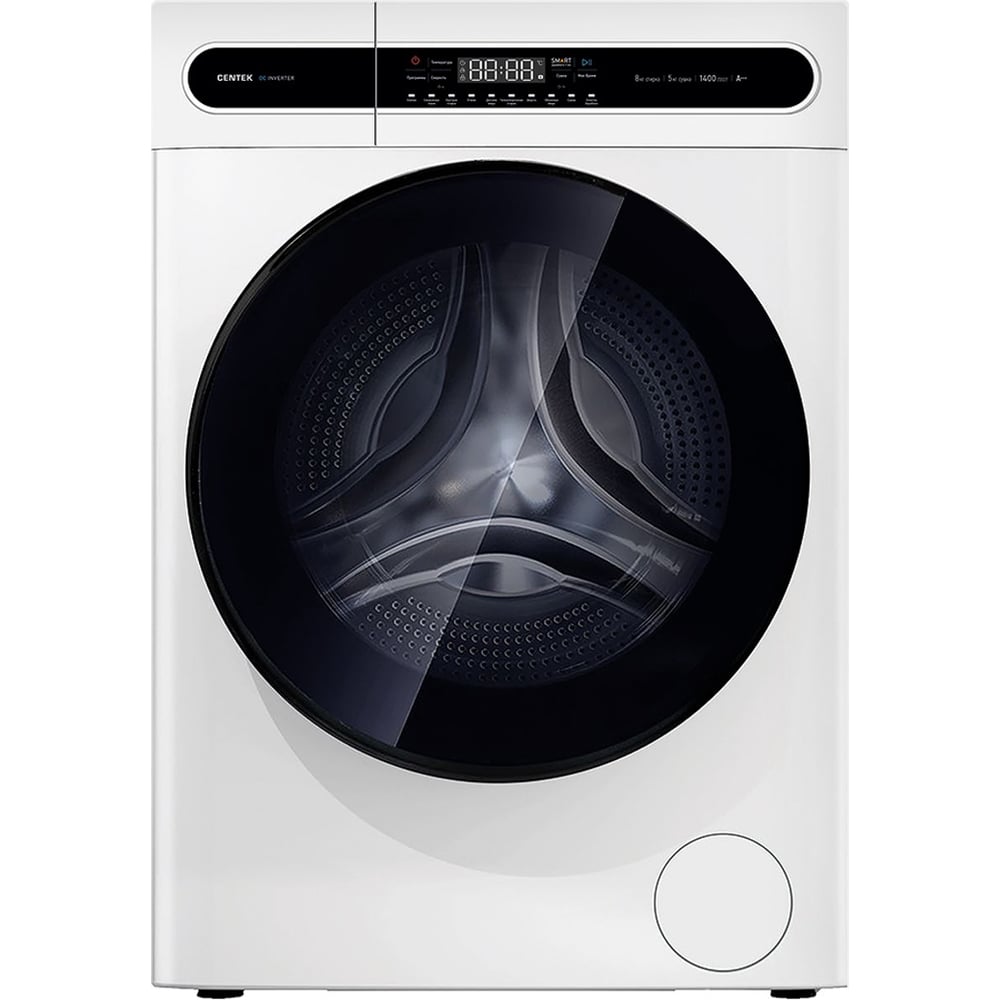 Изображение товара Стиральная машина Centek CT-1951 белая с инвертором и сушкой 5 кг