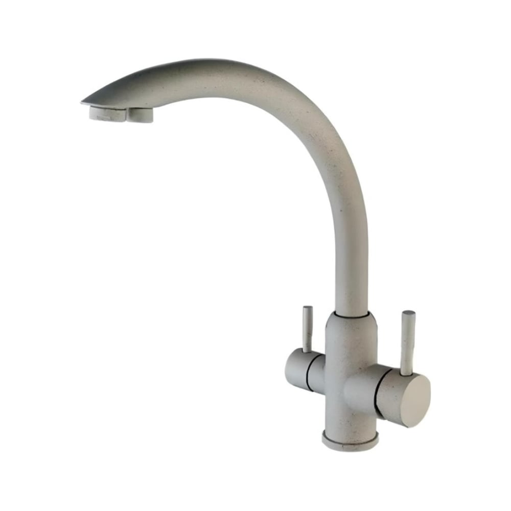 Изображение товара Высокий однорычажный смеситель для кухни под фильтр ViEiR светло-бежевый