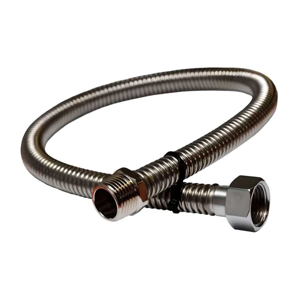 Изображение товара Газовая подводка сильфонная ViEiR 1/2" 150 см нержавеющая сталь ГОСТ