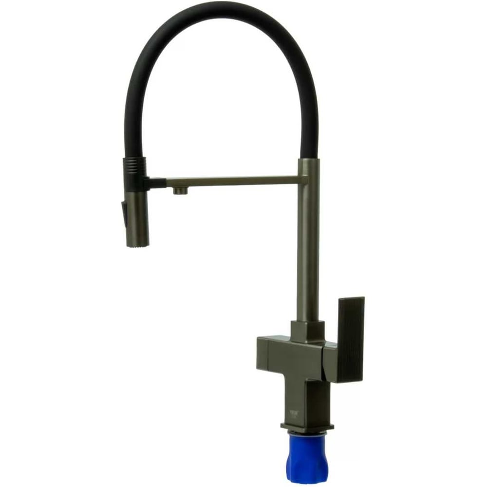 Изображение товара Смеситель для кухни под фильтр ViEiR графит/черный с двусторонним изливом