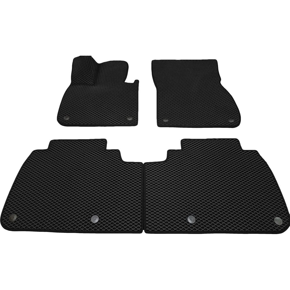 Изображение товара Автомобильные коврики черные с черной окантовкой EVA для L7 Li Auto комплект 4 шт