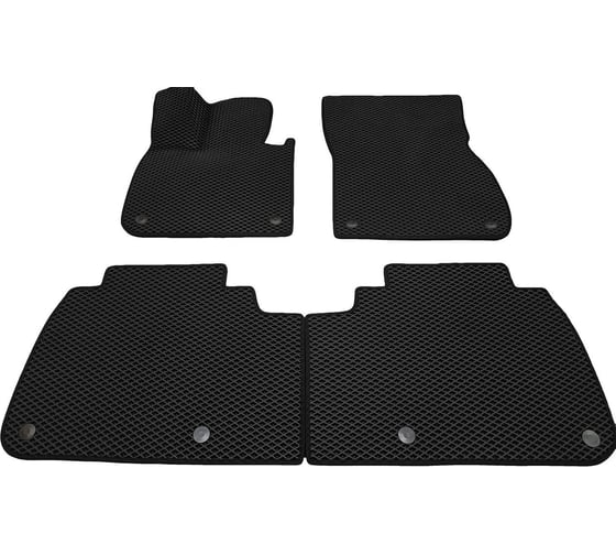 Изображение товара Автомобильные коврики черные ООО ПКФ Сварком с черной окантовкой EVA в салон комплект 4 шт. Li Auto Lixiang L7 ДОРЕСТ(2023-2024) р23046