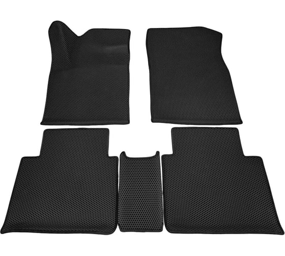 Изображение товара Автомобильные коврики черные ООО ПКФ Сварком с черной окантовкой EVA в салон комплект 5 шт. Exeed VX (2021- 2023) р23043