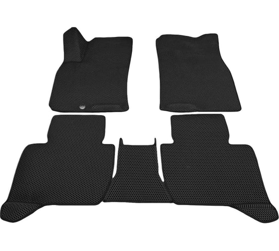 Изображение товара 3D Автомобильные коврики черные ООО ПКФ Сварком с черной окантовкой EVA в салон комплект 5 шт. BAIC Beijing U5 Plus (2021-2024) р23024