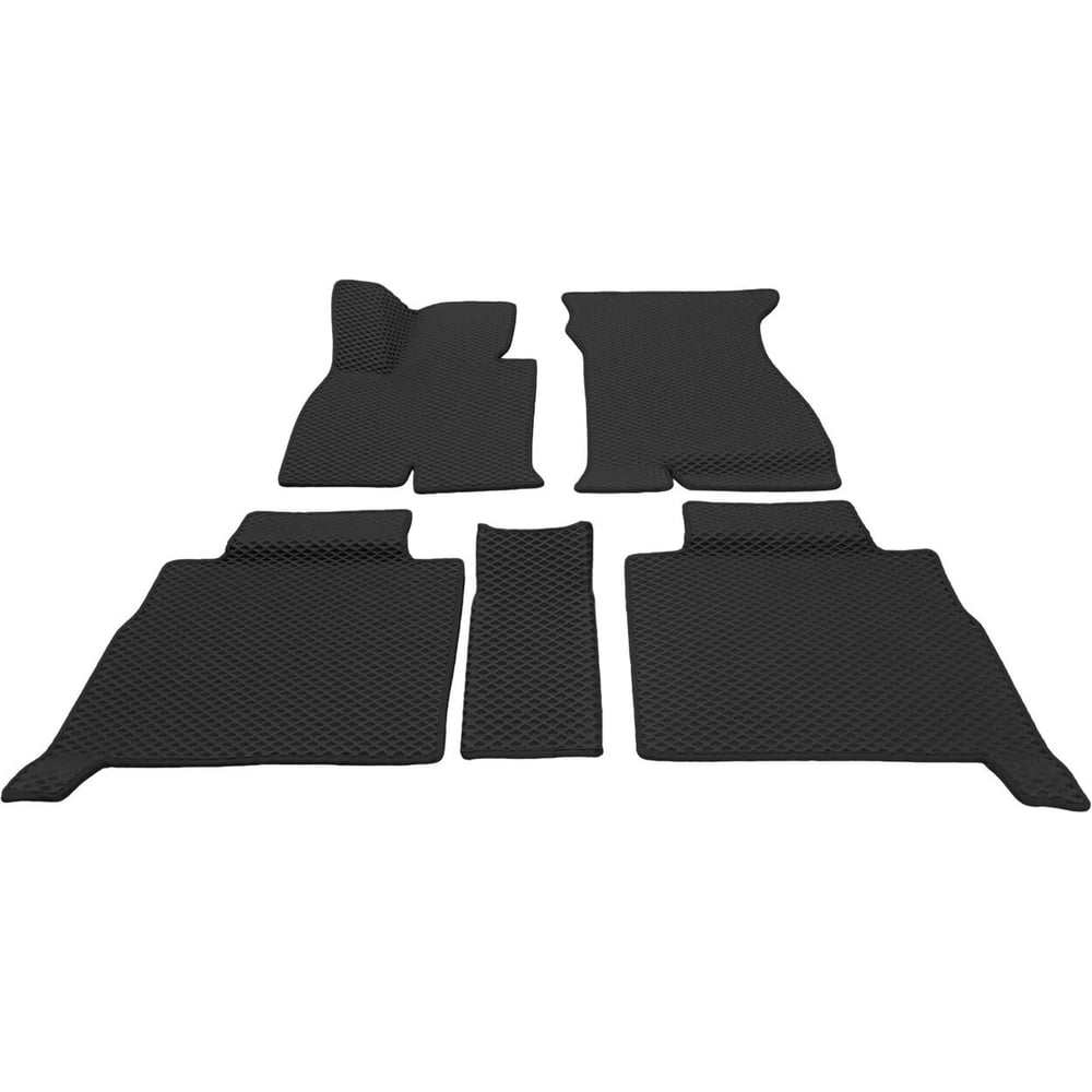 Изображение товара Комплект 3D автомобильных ковриков для Jaeccoo J7 из ЭВА черные без бортиков