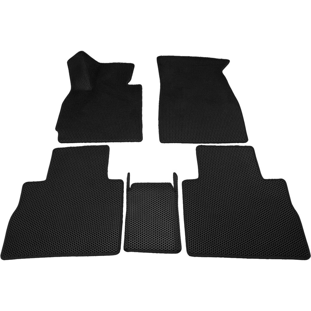 Изображение товара Комплект 3D автомобильных ковриков из ЭВА для Chery Tiggo 9 2024- черный 5 шт.