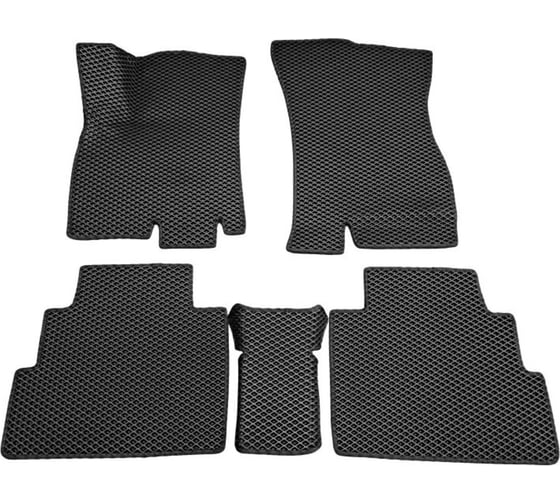 Изображение товара 3D Автомобильные коврики черные ООО ПКФ Сварком с черной окантовкой EVA в салон комплект 5 шт. Chery Tiggo 8 / 8 Pro / 8 Pro MAX ДОРЕСТАЙЛИНГ С ПАНОРАМОЙ р23017