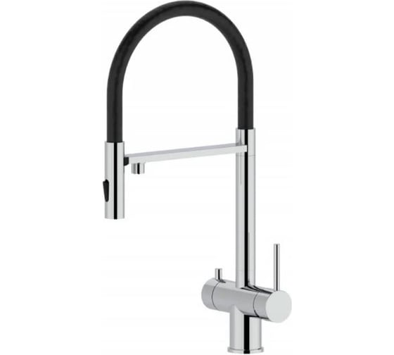 Изображение товара Смеситель для кухни под фильтр ViEiR магнитный хром/черный для кухонной мойки V15019-L