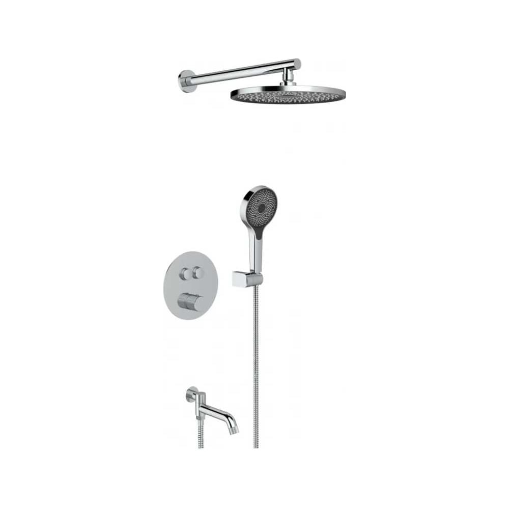 Изображение товара Встроенный термостатический смеситель для ванны ViEiR V25005-3 Хром скрытая установка