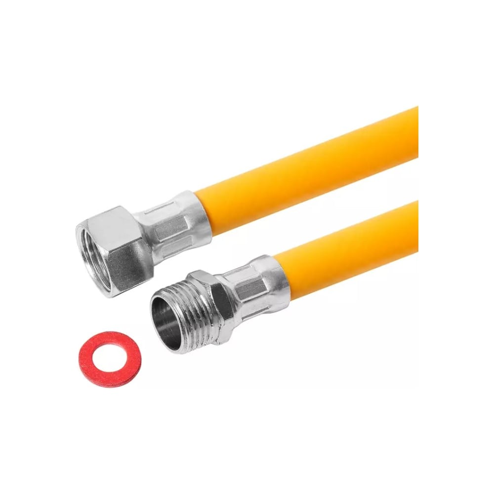 Изображение товара ПВХ газовый шланг армированный 2. 5м 1/2 гайка-штуцер для газовых плит и котлов