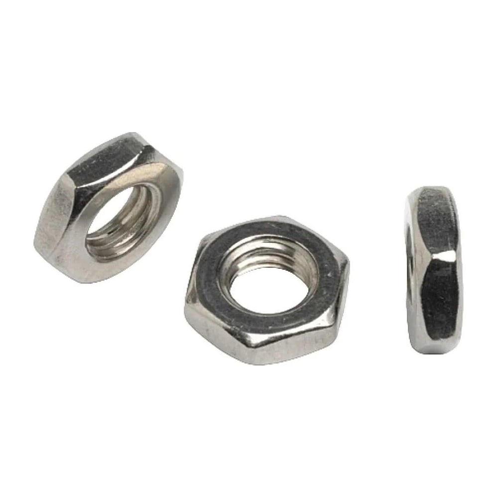 Изображение товара Гайка Стройбат низкая DIN 936 М16 (белый цинк 60 шт) 620190