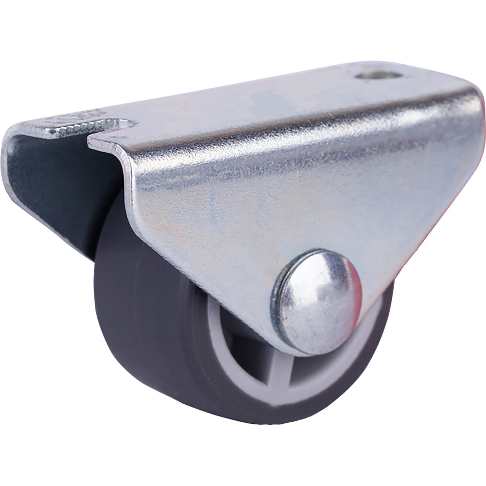 Изображение товара Опора колесная Стройбат неповор. на площ. 25мм пласт/резина (серый 50 шт) 555850