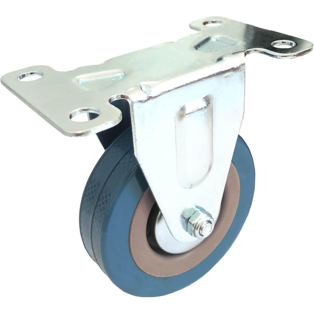 Изображение товара Опора колесная Стройбат неповоротная 30 мм пластик/резина серый