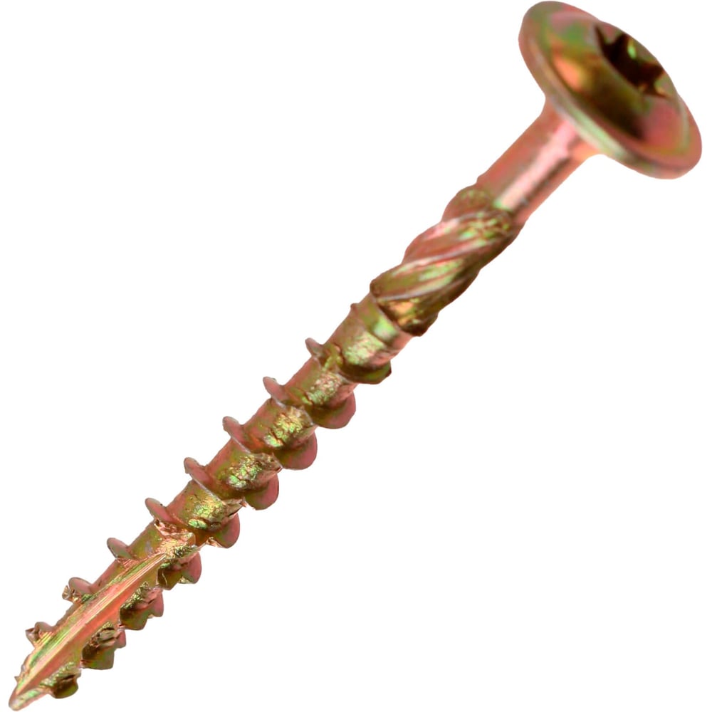 Изображение товара Саморез Стройбат конструкц. универсальный пресс-шайба 4,0х60 (желтый цинк 1280 шт) 602980