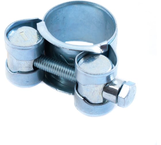 Изображение товара Хомут шарнирный Стройбат 17- 19мм (белый цинк 20 шт) 592780