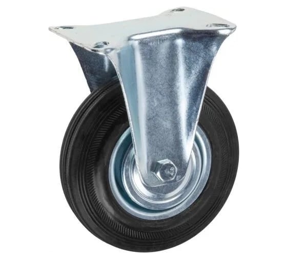 Изображение товара Опора колёсная STARFIX d-125мм неповоротная, резиновая SMF-76430-1