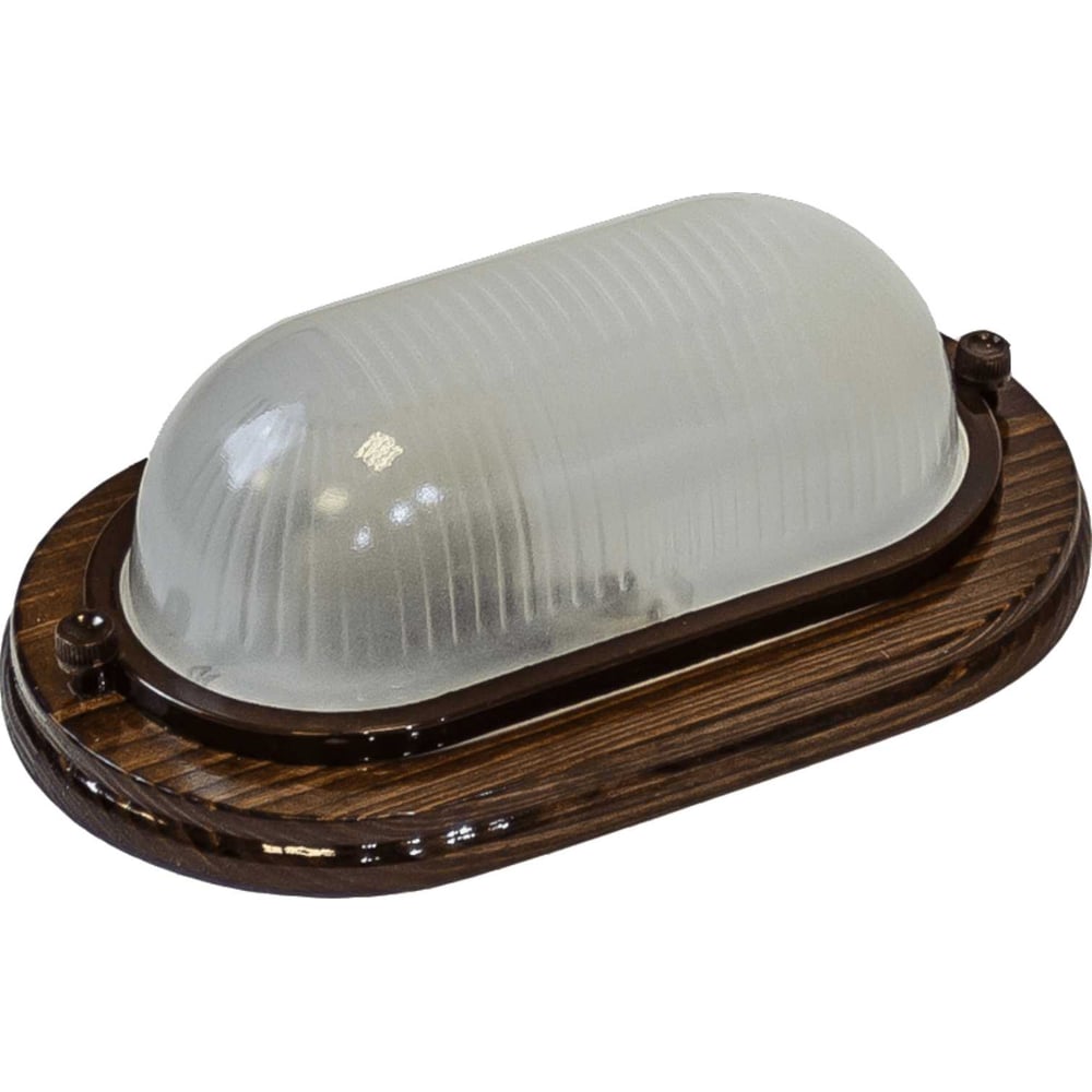 Изображение товара Влагозащищенный светильник ОПТИКОМ ЭЛЕКТРИК Банник IP54 6 Вт овальный орех