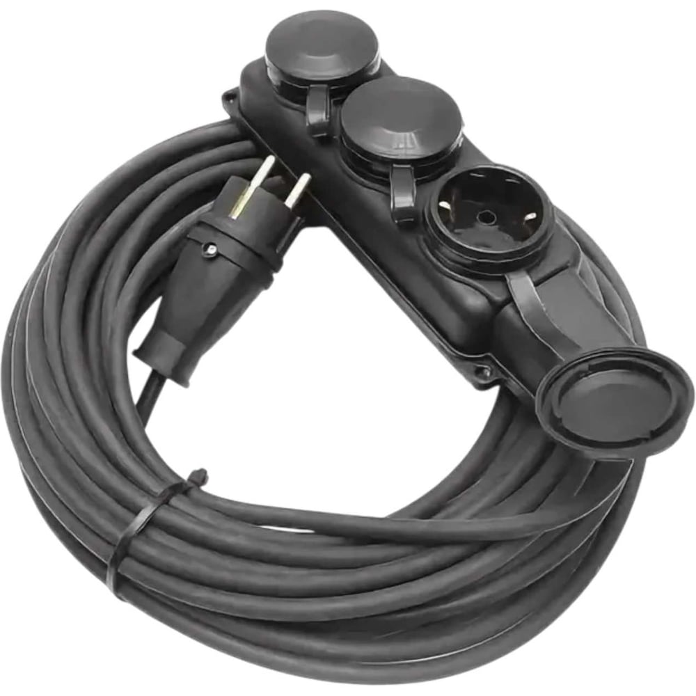 Изображение товара Удлинитель силовой оптиком электрик 20м 3 розетки IP44