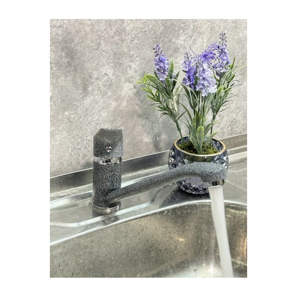 Изображение товара Смеситель кухонный однорычажный ViEiR V063522-HC черно-серый