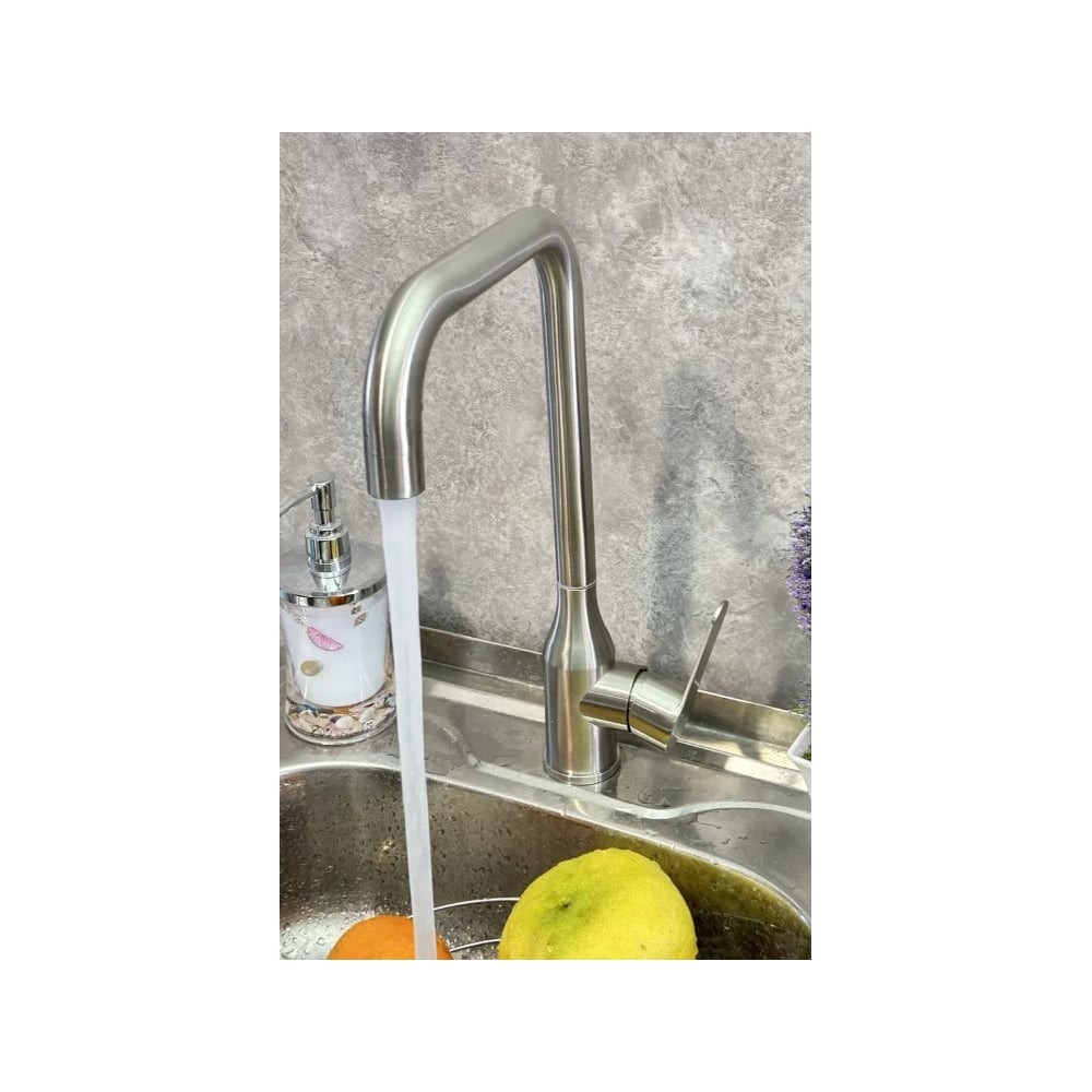 Изображение товара Смеситель для кухни однорычажный ViEiR V15030 из нержавеющей стали