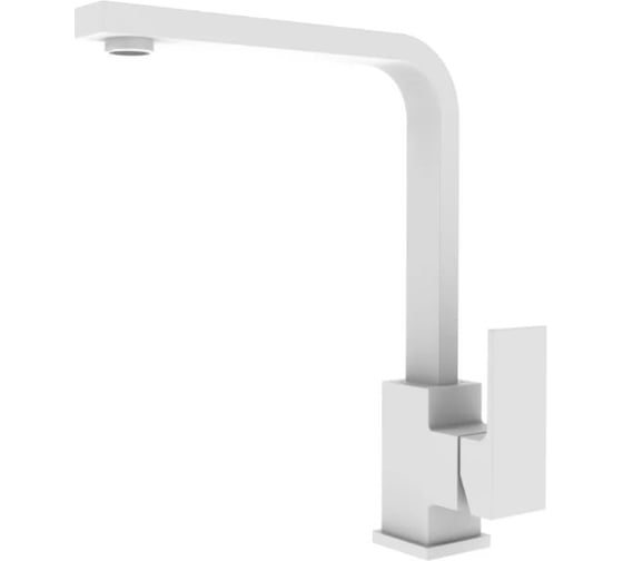 Изображение товара Смеситель для кухни однорычажный высокий ViEiR белый, излив высокого подъёма, V393521-F