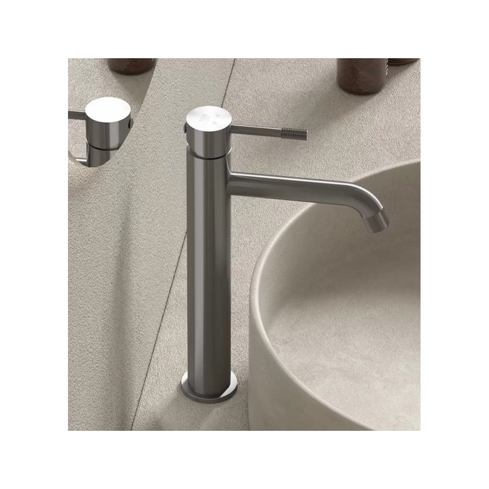 Изображение товара Высокий однорычажный смеситель для раковины ViEiR графит V402512-G