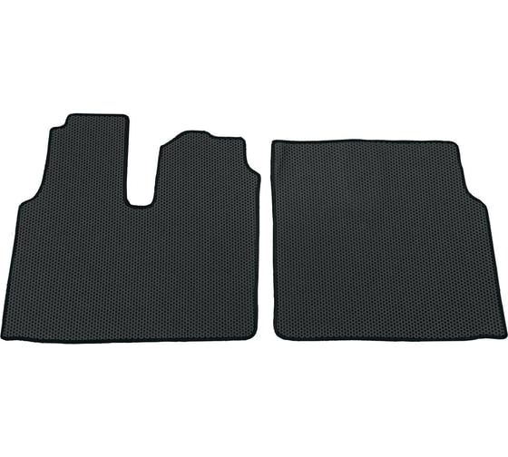 Изображение товара Автомобильные коврики черные ООО ПКФ Сварком с черной окантовкой EVA на тягач 2 шт. SITRAK C7H Широкая кабина (кабина MAN) р23056