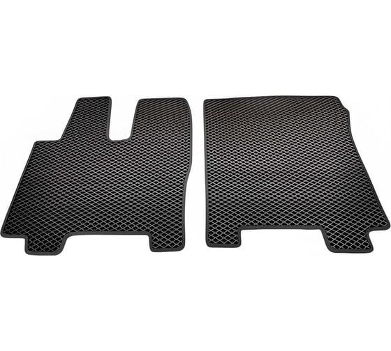 Изображение товара Автомобильные коврики черные ООО ПКФ Сварком с черной окантовкой EVA на самосвал 2 шт. SINOTRUK HOWO HW76 кабина VOLVO р23057