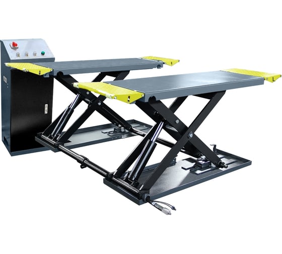 Изображение товара Подъёмник комплект ножничный KraftWell г/п 3.5 т шиномонтажный мобильный арт. FORBI 3.5G